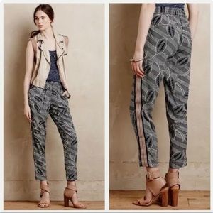 Anthropologie Hei Hei Lourinah Leaf Banded Joggers